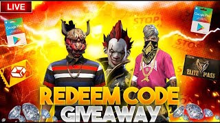 FREE FIRE LIVE GIVEAWAY CUSTOM ROOM  FF LIVE TEAMCODE GIVEAWAY  FREE FIRE LIVE  freefiremax [upl. by Dinse]