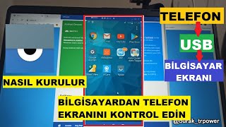 Cep Telefon Ekranini Usb Kablo IÌ‡le Pc Ye Yansitma Rotsuz  Vysor Kurulumu [upl. by Anirbus]