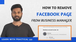 How To Remove Facebook Page from Business Manager  Removing a Facebook Page from Business Manager [upl. by Yrem]