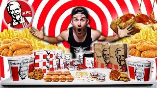 THE 100 KFC MENU CHALLENGE 12000 CALORIES [upl. by Louis]