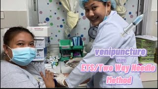 Venipuncture Tutorial using ETS or TWO WAY NEEDLE Method 💉  Trix Vlog [upl. by Huai204]