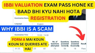 IBBI VALUATION EXAM IS A SCAM EXAM KE BAAD BHI REGISTRATION KYU NAHI HOTE  PRKENGINEERS BANK [upl. by Tova]