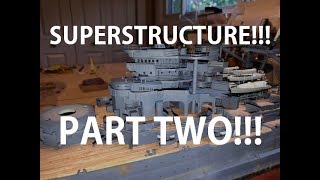 USS Arizona by Trumpeter 1200 Scale Build Video 16 [upl. by Glenn]