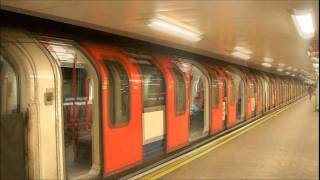 London Underground Trains at Mile End [upl. by Ecirtap]