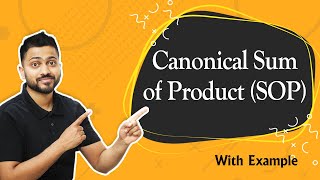 Canonical Sum of Product SOP with example [upl. by Isabella]