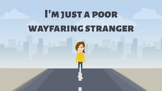 Poor Wayfaring Stranger with lyrics [upl. by Avek]