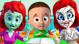 Zombie Teacher  More Halloween Songs amp Baby Music Videos [upl. by Drice320]