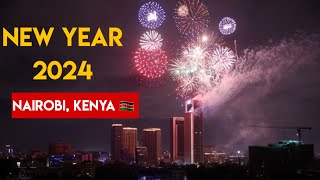 Happy New Year 2024Nairobi Fireworks Kenya 🇰🇪 [upl. by Eeryk]