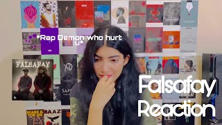 Falsafay  Talha Anjum  Rap Demon  REACTION [upl. by Ueihtam]