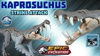 Jurassic World Epic Evolution Strike Attack Kaprosuchus Review [upl. by Ebocaj41]