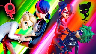 Miraculous Ladybug MULTIVERSE NEW Shadybug amp Claw Noir  DUETtransformations🐞🐱‍👤OFFICIAL DESIGNS [upl. by Hnamik]