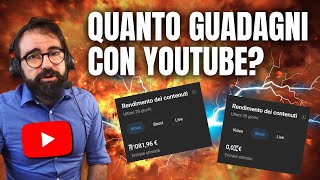 MONETIZZAZIONE YOUTUBE quanto si GUADAGNA con la PUBBLICITÀ 💰 ogni 1000 VIEWS [upl. by Stegman911]