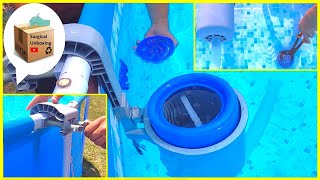 Pool Surface Skimmer Installation Bestway Flowclear [upl. by Adlev]