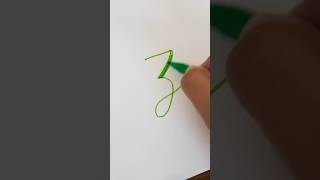 CALLIGRAPHY Z Lettering  Easy Tutorial for Beginners  Step by Step [upl. by Daukas]