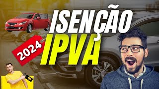 IMPORTANTE🔴Descubra Agora Lista de Carros Isentos de IPVA 2024 🟡 [upl. by Curley863]