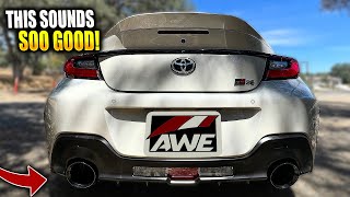 NEW EXHAUST IS SOO LOUD  AWE Track Edition Exhaust 2022 GR86BRZ [upl. by Wolcott]