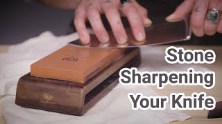 How to Stone Sharpen Your Knife With a Whetstone  Dalstrong © [upl. by Procto273]