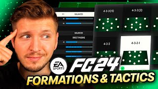 BEST FORMATIONS amp TACTICS IN EAFC 24  Complete META Guide [upl. by Ahtiuqal429]