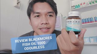 REVIEW BLACKMORES FISH OIL 1000 ODOURLESS [upl. by Uthrop]