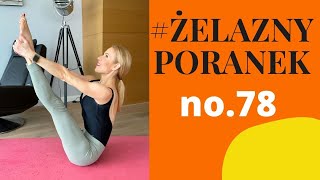 ŻelaznyPoranek 78  Pilates na mocny brzuch i plecy  Ola Żelazo [upl. by Hera]