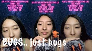 3HR ASMR Bugs…Just Bugs 🐛🐜 lice check scalp massage inaudible whisper [upl. by Gloriane117]