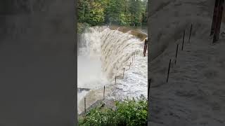 Lake Cascade Waterfall during Hurricane Sept 26 2024 [upl. by Paulie9]