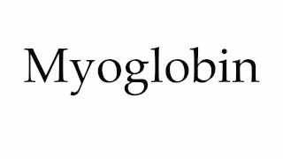 How to Pronounce Myoglobin [upl. by Kcaj]