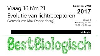 Biologie examen VWO 2017 2e tijdvak vraag 16 tm 21 [upl. by Prisilla]