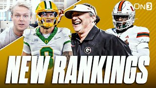 NEW College Football Playoff Rankings  Oregon 1  Georgia SURGING  Where Is Texas Miami [upl. by Mohamed]