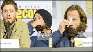 Supernatural Cast Cry Saying Goodbye In Their Final Comic Con Panel [upl. by Soirtemed]