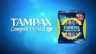 How to Use Tampons TAMPAX Compak Pearl Using the Applicator [upl. by Aihsek]