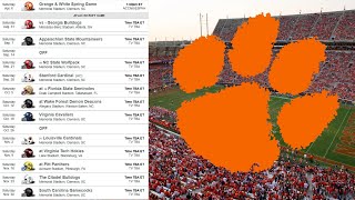 Clemson Football 2024 Schedule Preview amp Prediction [upl. by Nylinnej]