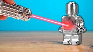 POWERFUL LASER vs GALLIUM LEGO MAN [upl. by Vanessa312]