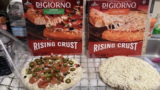 DIGIORNO Supreme Pizza 🍕  DIGIORNO Four Cheese Pizza 🍕 Rising Crust Pizza [upl. by Isabelita]