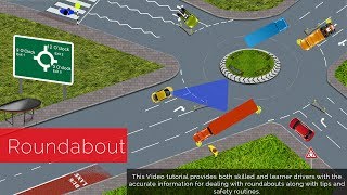 UK ROUNDABOUT RULES DRIVING LESSON ACCORDING TO HIGHWAY RULES PASS YOUR DRIVING TEST [upl. by Akerboom]