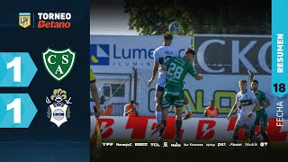 SARMIENTO 1  1 GIMNASIA I Resumen del partido  TorneoBetano 2024 [upl. by Mavilia]