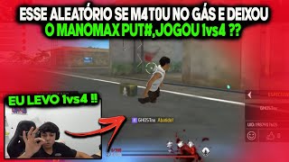 ESSE ALEATÓRIO SE M4T0U NO GÁS DE PROPÓSITO NO CS E DEIXOU O MANOMAX PUTELE JOGOU 1vs4 [upl. by Ardnued7]