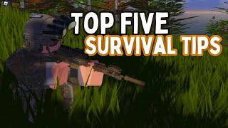 Blackhawk Rescue Mission 5  TOP FIVE SURVIVAL TIPS BRM5  Roblox roblox brm5 natanoy [upl. by Latsyc]