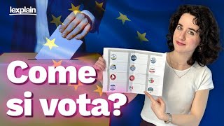 Elezioni europee 2024 comè fatta la scheda e come si vota [upl. by Ahsocin37]