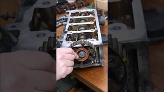 Replacing Camshaft Seal shorts peugeot mechanic [upl. by Ody945]