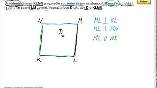 Čtverec vlastnosti Geometrie pro 5roč str 23 cv 2 [upl. by Ailyt]