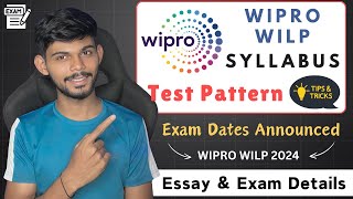 Wipro WILP Syllabus 2024  Exam Updates Test Pattern amp Written English Test [upl. by Ztnahc]