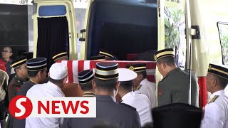 Taib Mahmuds remains being flown to Kuching [upl. by Ennairak]