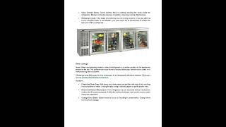 What are some Common Commercial Bar fridge Issues and How Can They be Fixed [upl. by Julee]