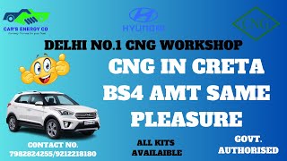 CNG IN CRETA BS4 AMT SAME PLEASURE [upl. by Asreht]