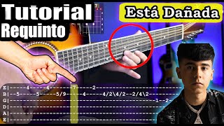 Está Dañada  Ivan Cornejo  Requinto y Acordes  Tutorial  Como tocar en Guitarra [upl. by Yuk]