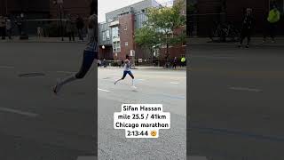 Sifan Hassan wins chicagomarathon in 21344 🤯 [upl. by Neyut]