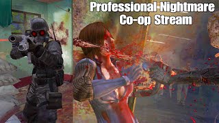 RE5 Professional Nightmare Coop Mod Can we Survive Come and chill Live Stream Part 2 [upl. by Trout]