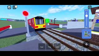 Trainspotting a ossing Roblox trains [upl. by Gamber993]