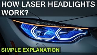 HOW LASER HEADLIGHTS WORK  SIMPLE EXPLANATION [upl. by Arral]